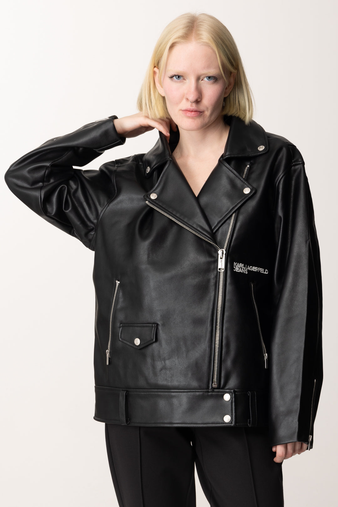 Outlet Karl Lagerfeld leather jacket