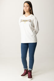 T-shirt Manica Lunga con Cappuccio