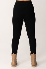 Leggings de Viscosa con Logo en la Cintura