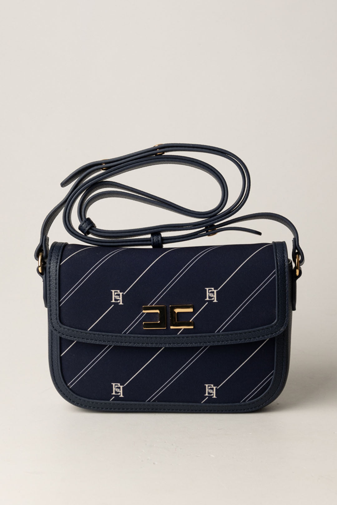 Stripe Print Shoulder Bag