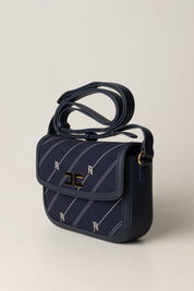 Stripe Print Shoulder Bag