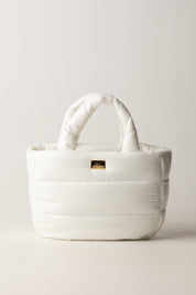 Bolso de mano de nailon acolchado