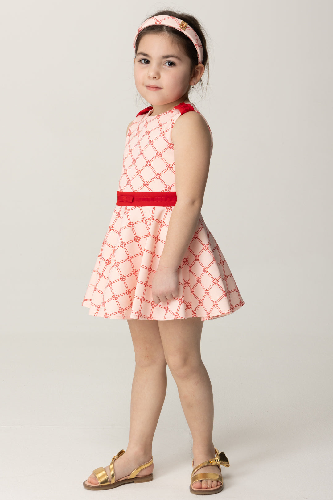 Mini Kleid mit Rautenmuster