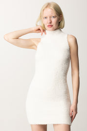 Sleeveless knitted mini dress