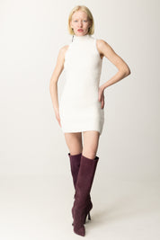 Sleeveless knitted mini dress