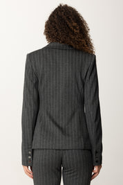 Hayden Jacket In Pinstripe Fabric