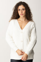 Strickjacke Grobstrick