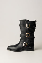 Biker Boots with Buckles