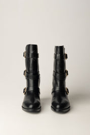 Biker Boots with Buckles