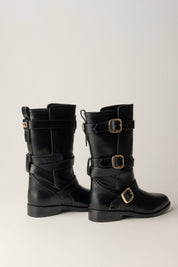 Biker Boots with Buckles