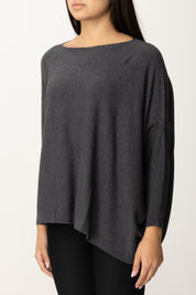 Asymmetric Poncho Sweater