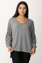 Asymmetric V-Neck Sweater