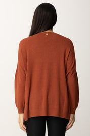 Asymmetric V-Neck Sweater