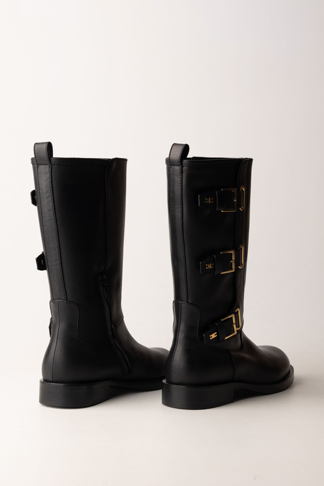 Ankle Boots with Side Buckles