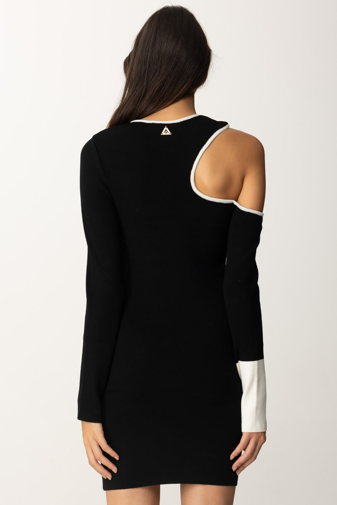 Dress with Cut-out and Contrasting Details