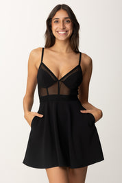 Miniabito z Top Bustier In Tulle