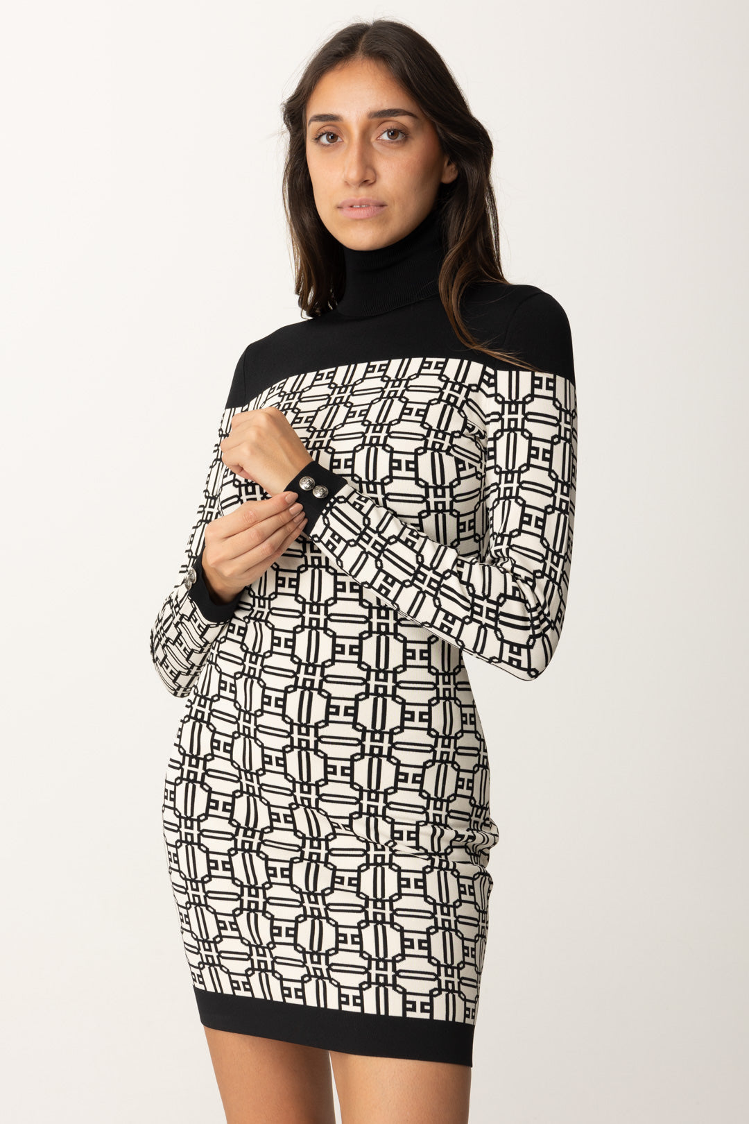 Mini Dress Turtleneck Logo