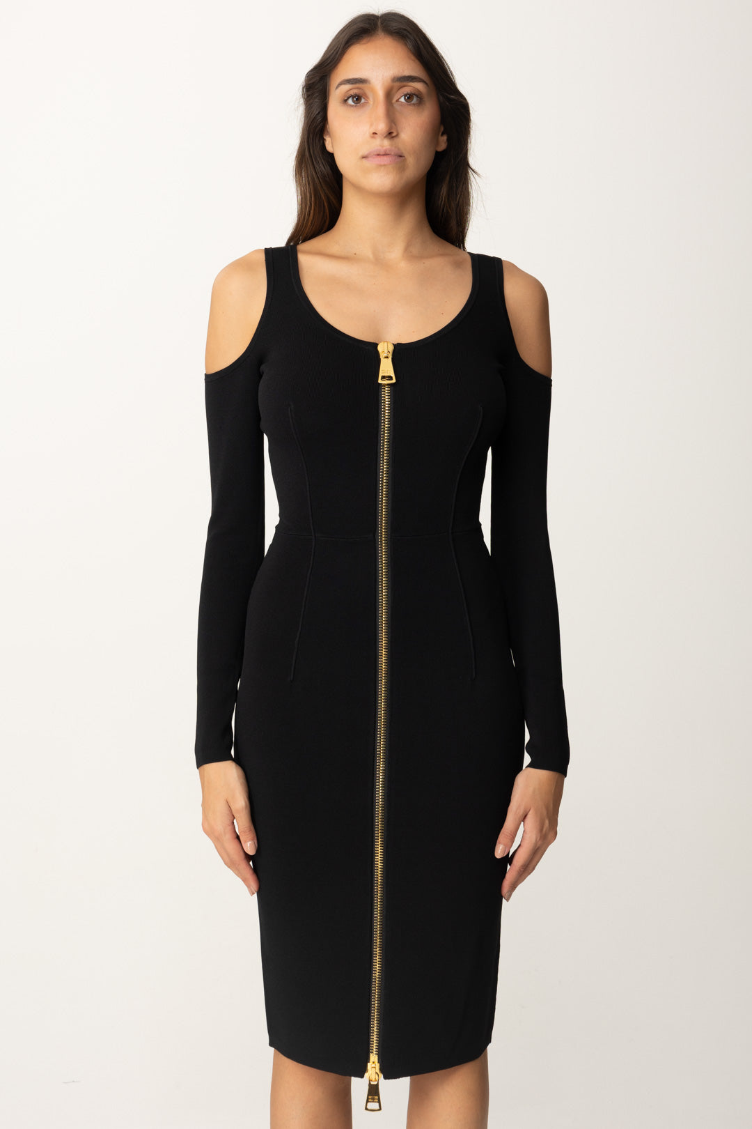 Robe midi avec zip