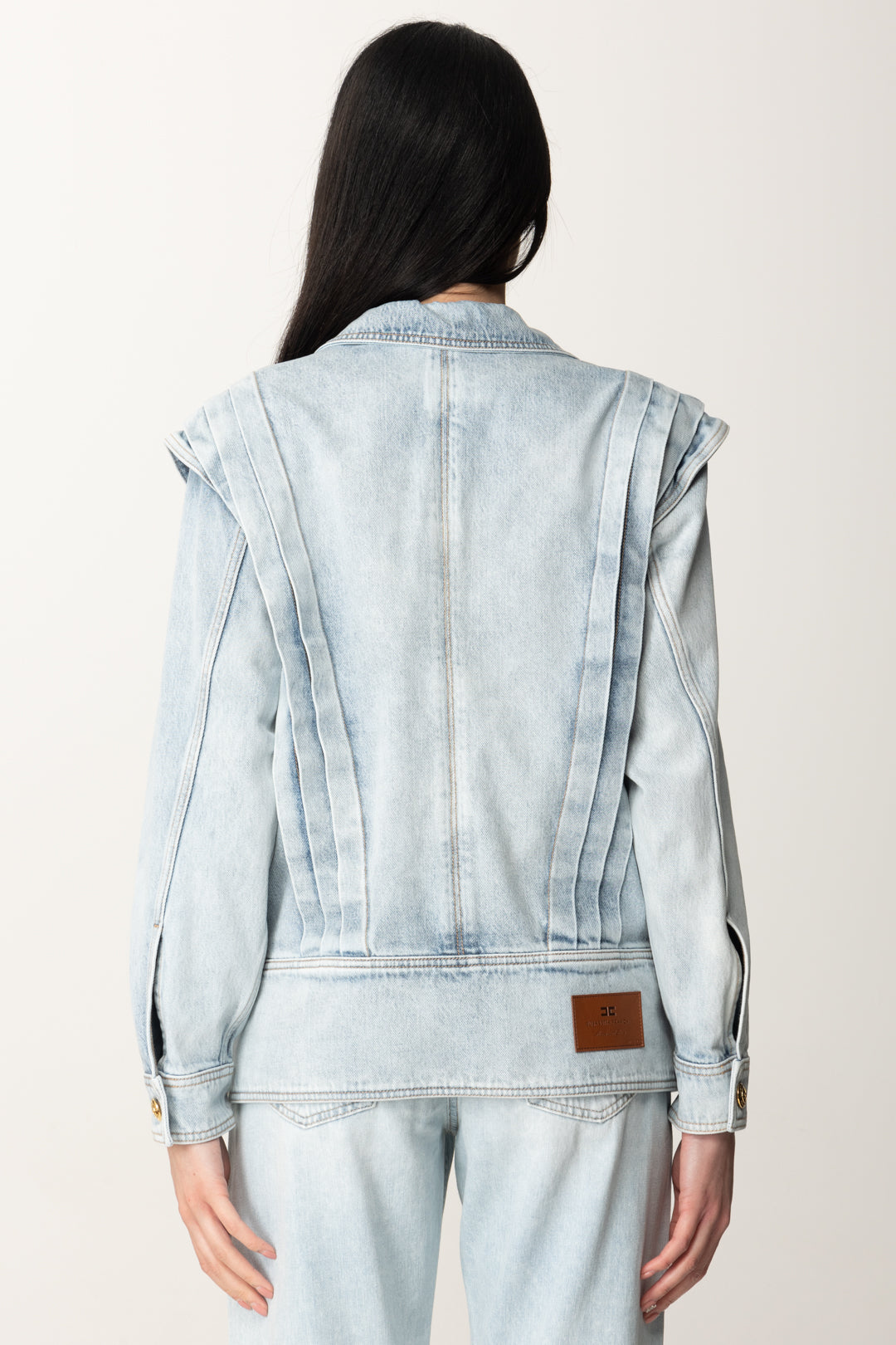 Jean Jacket with Winged Shoulders