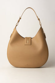 Large Leather Hobo Bag with Zip