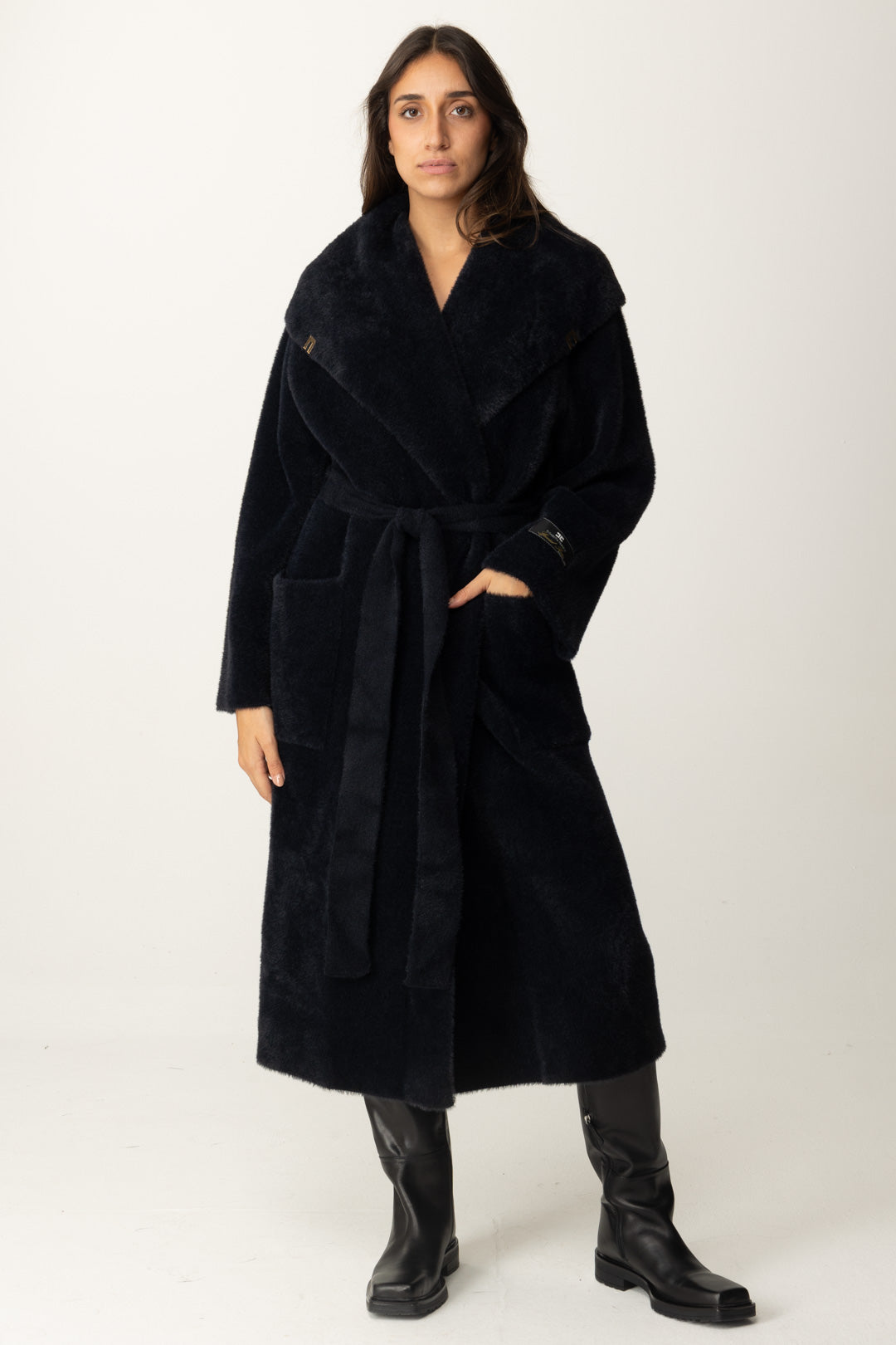 Manteau robe de chambre avec ceinture