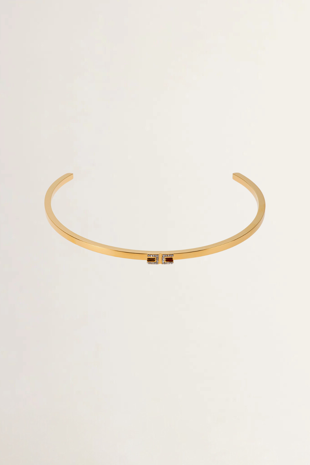 Collana Choker Rigida con Logo