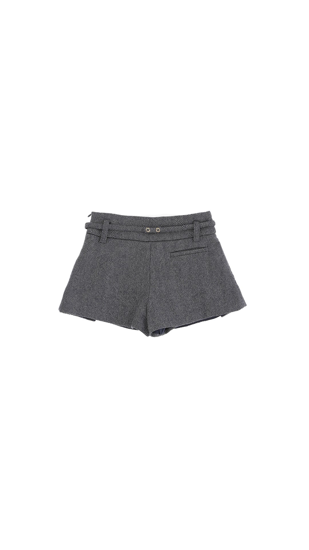 Pleated Shorts with Waistband