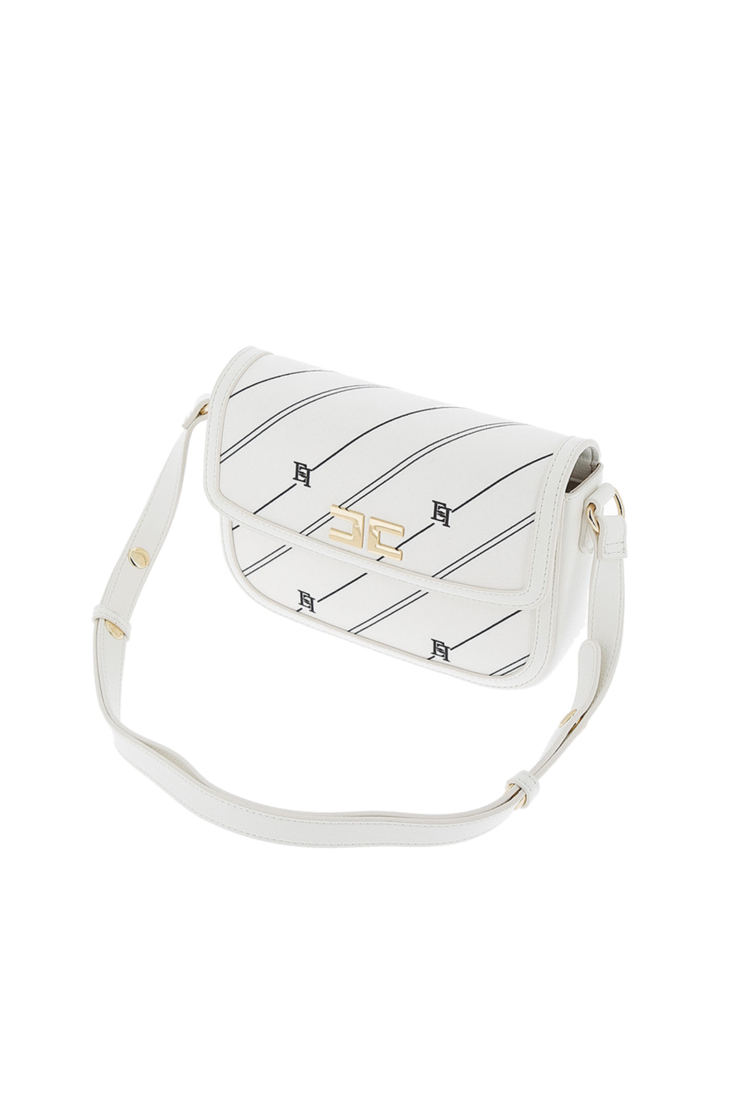 Stripe Print Shoulder Bag