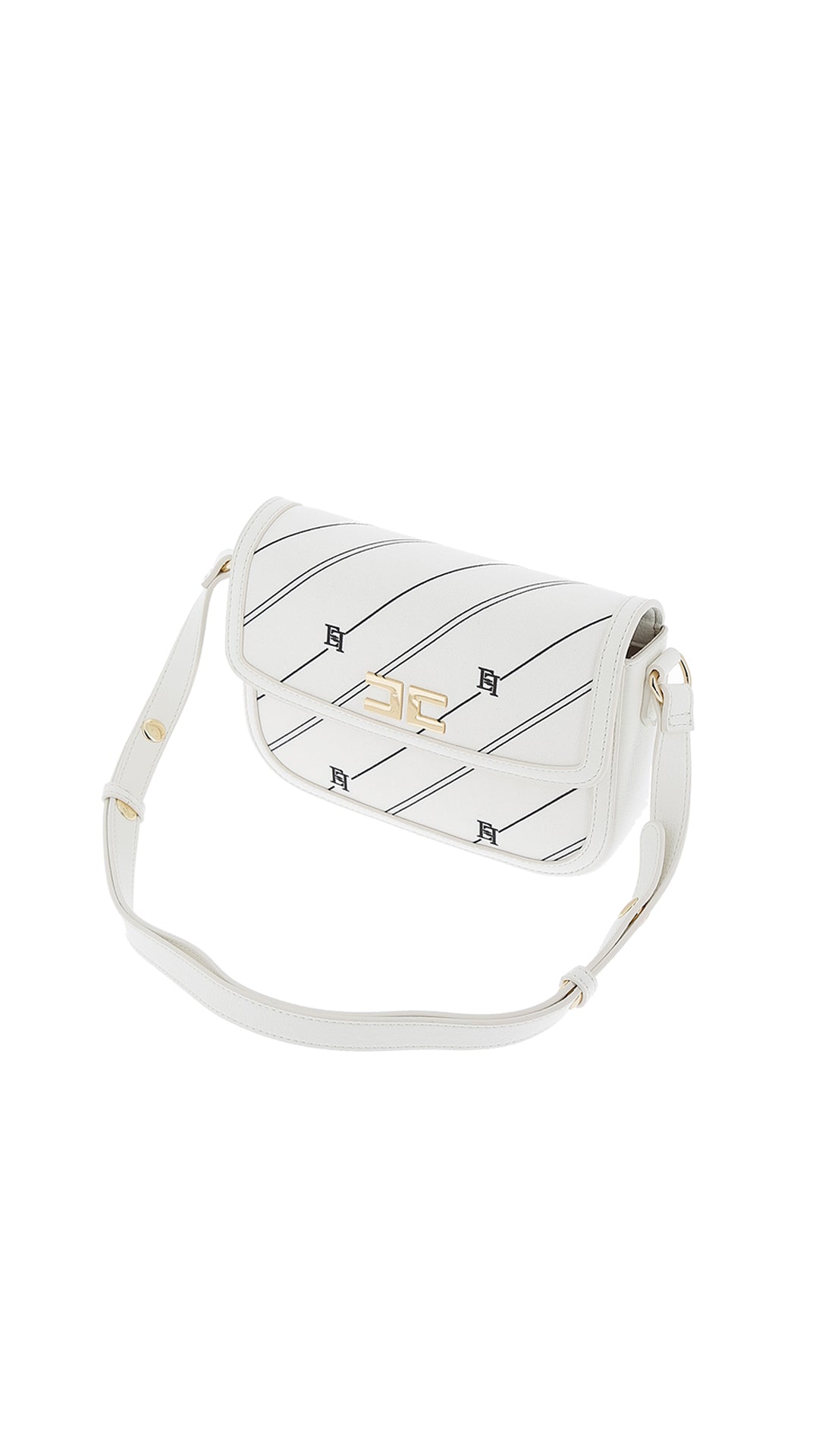 Stripe Print Shoulder Bag