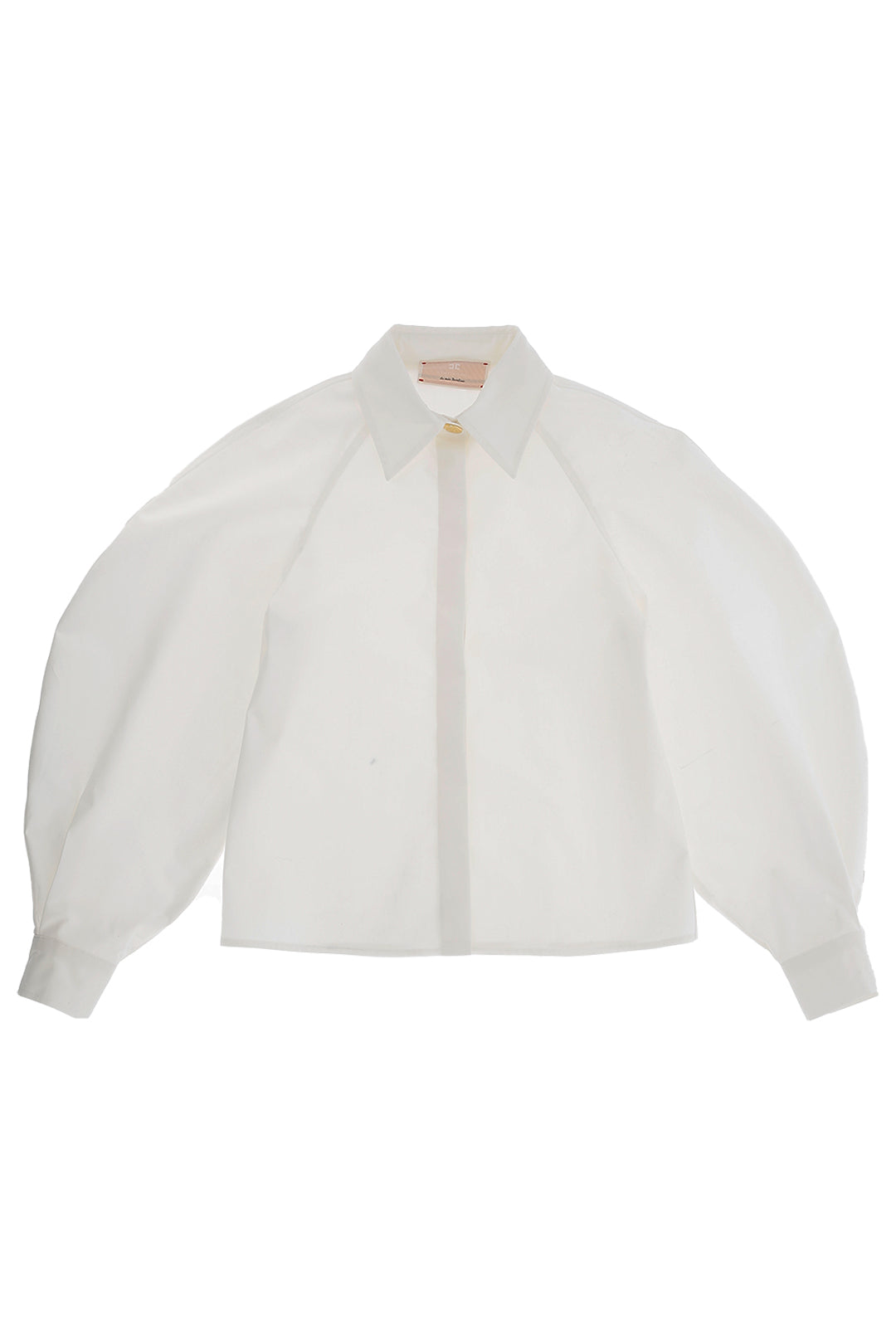 Poplin Shirt with Balloon Sleeves