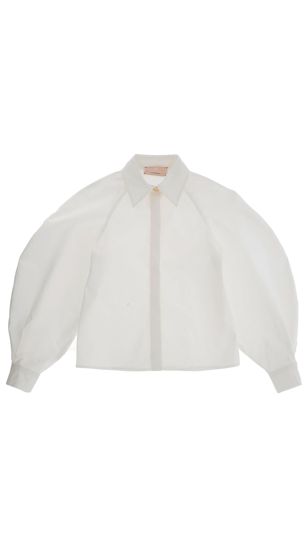 Poplin Shirt with Balloon Sleeves