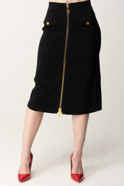 Midi Skirt with Zip