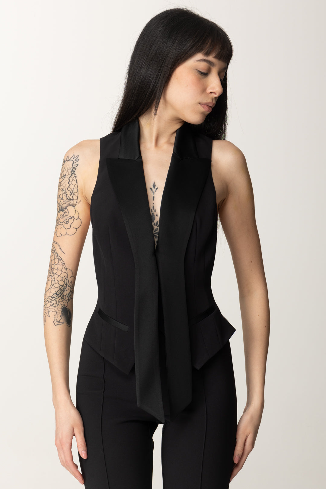 Satin Lapel Smoking Vest