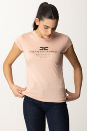 T-shirt In Jersey Modal con Stampa Logo