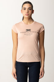 T-shirt In Jersey Modal con Stampa Logo