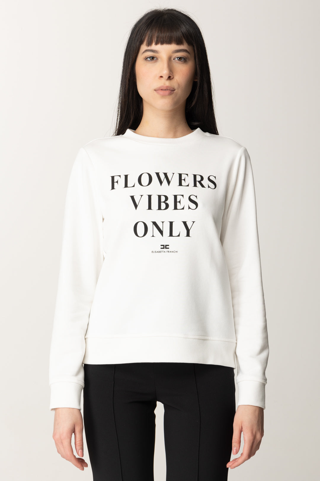 Felpa Estampado Flower Vibes