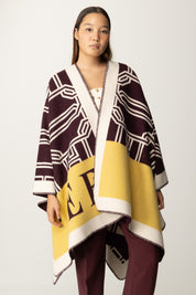 Wool Cape with Lettering