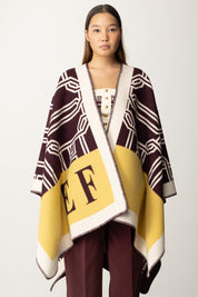 Wool Cape with Lettering