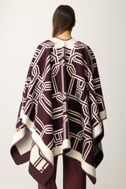 Wool Cape with Lettering