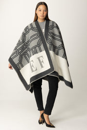 Wool Cape with Lettering