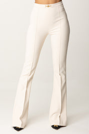 Pantaloni In Crepe Stretch con Morsetto In Vita