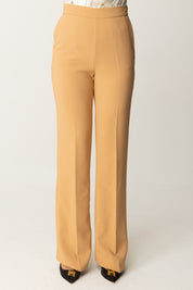 Flared Pants with Logo on Waist