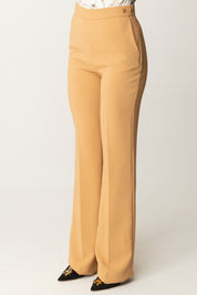 Flared Pants with Logo on Waist