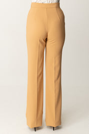 Flared Pants with Logo on Waist