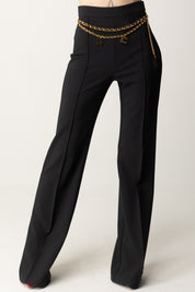 Palazzo Pants with Chain and Charms