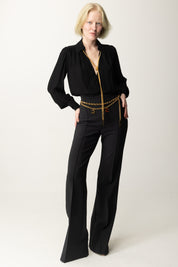 Palazzo Pants with Chain and Charms