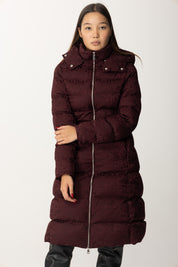 Nylon Lettering Long Down Jacket