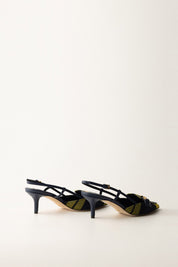 Tartan Slingback mit Horsebit