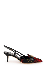 Slingback In Tartan con Morsetto