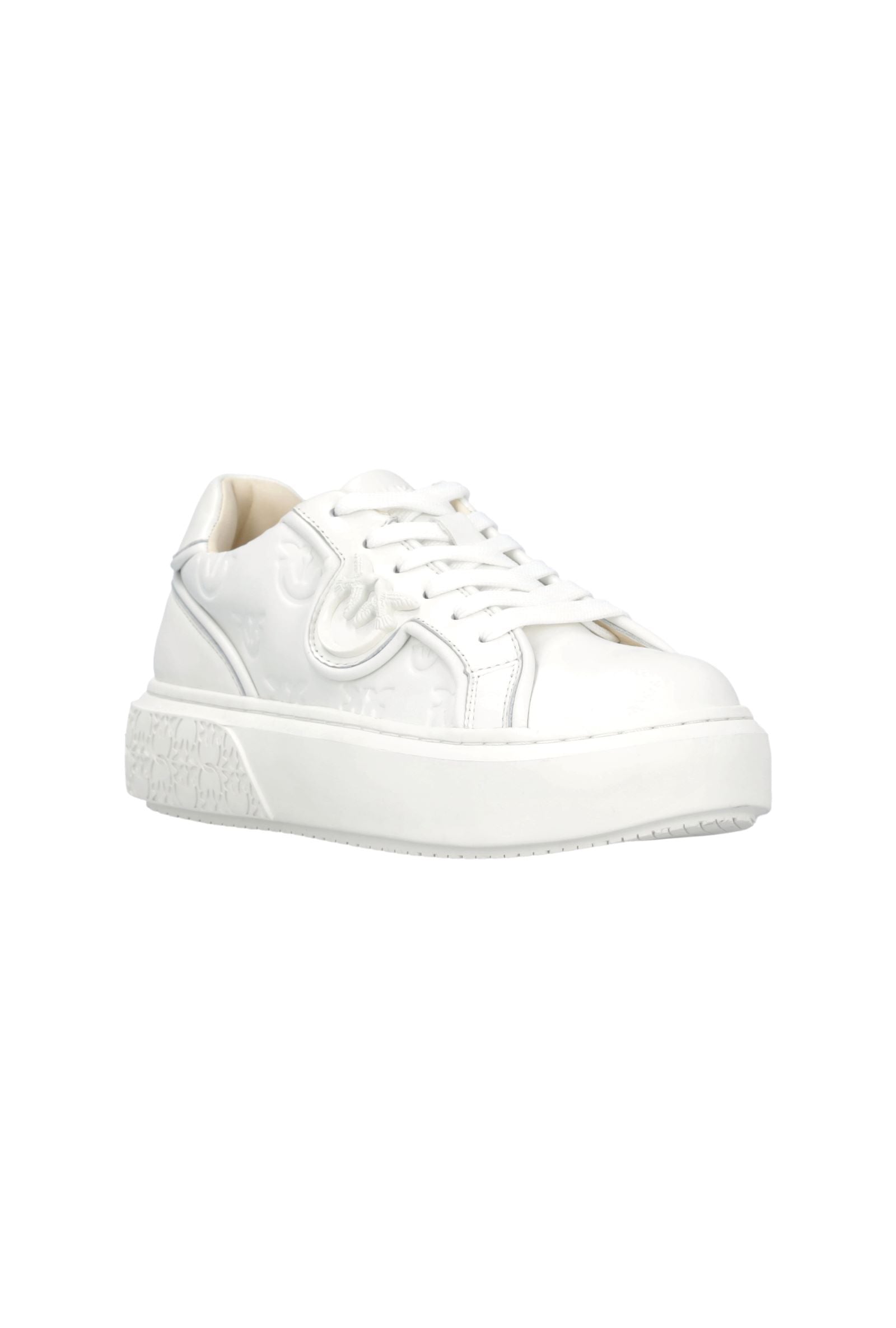 Sneakers with Platform and Monogram Insert